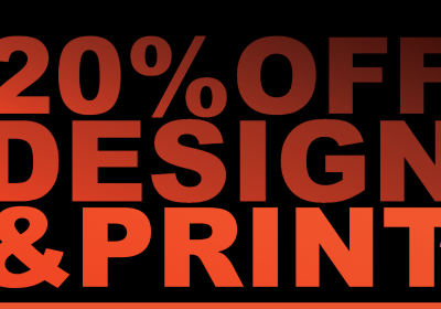 20% off all design and print