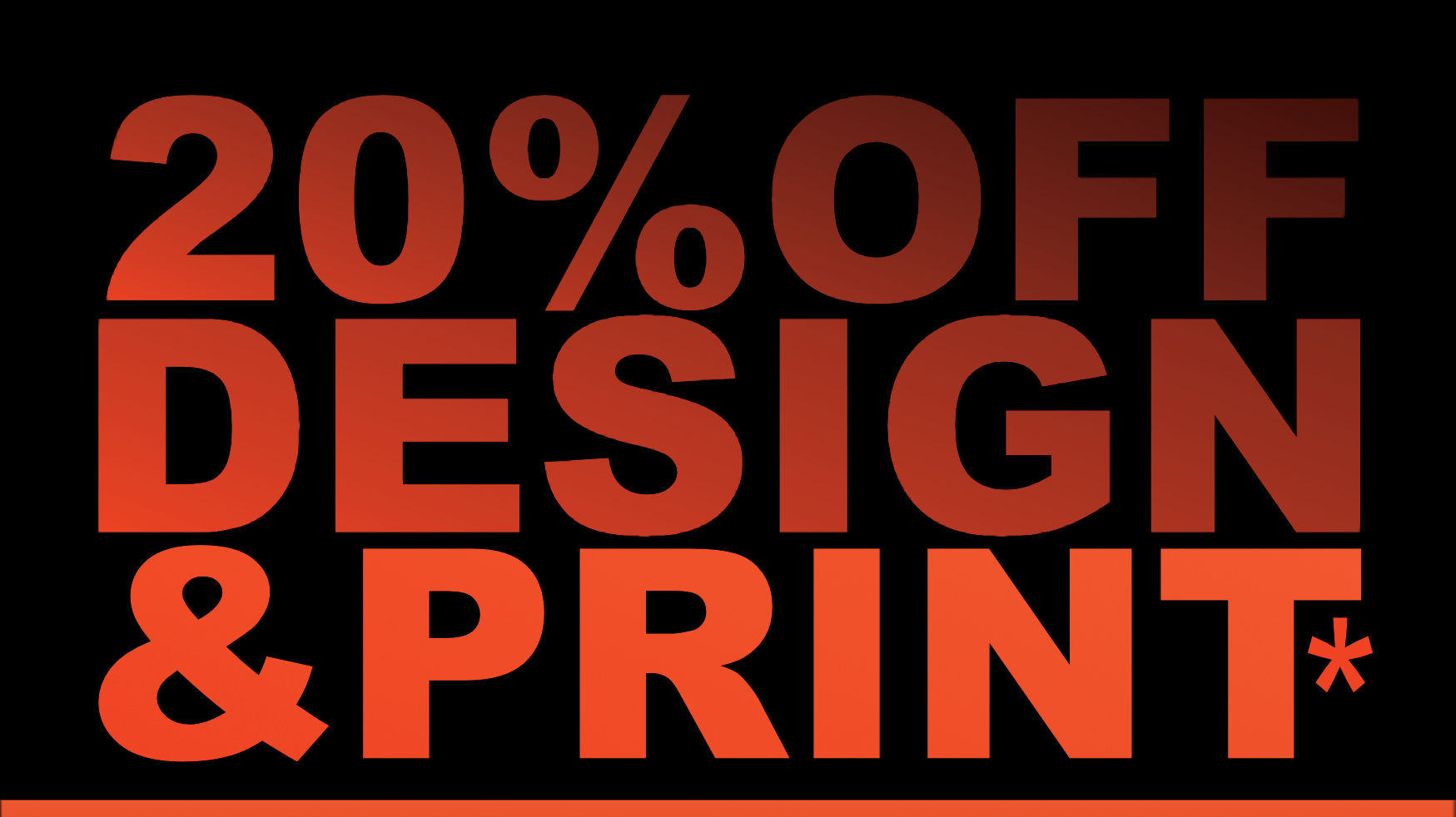 20% off all design and print